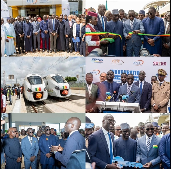 Le TER à l’Aéroport International Blaise Diagne : le ministre des Transports Abdoul Ahad Ndiaye lance la mise en service commerciale de la nouvelle section et appelle les populations à s’en approprier. Le TER à l’Aéroport International Blaise Diagne : le ministre des Transports Abdoul Ahad Ndiaye lance la mise en service commerciale de la nouvelle section et appelle les populations à s’en approprier.